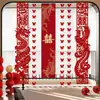 Conjunto de Decoração para Quarto de Casamento, Decoração de Cortina, Faixa Longa de Casamento com Palavras Felizes, Decorações de Casamento para o Quarto do Noivo e da Noiva, Enfeites Pendurados de Borboleta, Faixas