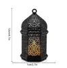 MM3D018-023 Castiçal Lanterna Brilhante do Oriente Médio Ornamento Lâmpada de Velas Cor Quente Decoração de Atmosfera Mesa