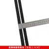 Banda Elástica de Terciopelo de Poliéster de Alta Elasticidad Negra y Blanca de 1-10 cm, Dobladillo de Leggings Cepillado de Nailon Imitación con Alta Elasticidad
