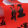 Novo Modelo de Versos Vermelhos para o Ano Todo, Embalados Individualmente, Resistentes ao Sol e Não Desbotam, com Fundo Vermelho Simples e Texto Preto