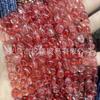 Vidrio de cristal optimizado con forma grava roja verde azul color optimizado Cristal agujero recto grava irregular diy cuentas sueltas