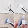 Mini Bloco de Queijo de Soja Cola de Aplauso Esponja Ferramenta de Nail Art Blush Gradiente Armadura Metal Grampo de Garra para Unhas