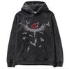 Sudadera con capucha holgada de gran tamaño con estampado de batik lavado de Naruto de animación clásica japonesa de otoño e invierno
