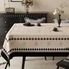 2026 Novo Estilo Luxo Leve High-End Retangular Impermeável e à Prova de Óleo Lavável Toalha de Mesa Estilo Retrô Toalha de Mesa para Mesa de Centro