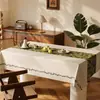 Toalha de Mesa Retrô Impermeável à Prova de Óleo Lavável Resistente ao Calor Tapete de Mesa 2026 Novo Modelo Luxo Leve Alta Qualidade Estilo Francês Toalha de Mesa de Centro