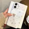 Capa de Celular Fofa Estilo Coreano Urso Chef Maçã para 17Promax Adequada para Película Capa Dura Magnética 16Pro15Pro