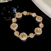 Set de Aretes Geométricos Redondos y Cuadrados Tachonados con Diamantes Vintage de Aguja de Plata y Collar, Cadena Elegante para Clavícula, Joyería de Lujo Ligero y de Alta Gama