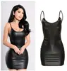 Comercio exterior Europa y Estados Unidos lencería sexy body sexy cuero patentado cadena hueco conjunto divertido venta al por mayor generación