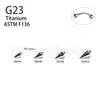 Aretes de Cono Apuntado de Aleación de Titanio F136 Aretes de Hueso de Oreja Roscados Interna y Externamente de Titanio G23 Piezas de Repuesto para Joyería de Piercing Corporal