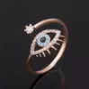 Anillo para Gafas Minimalista de Lujo Ligero Transfronterizo de Nicho Ojo del Diablo No Desvanecible para Mujer, Joyería de Gama Alta Más Vendida en Amazon
