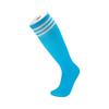 Calcetines de fútbol finos con aguja plana para entrenamiento profesional para adultos y niños, de poliéster y algodón, largos, hasta la rodilla, deportivos, con tres barras, suministro directo de fabricantes.