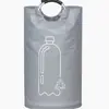 Bolsa de Reciclaje para Botellas de Bebida de Venta Caliente Transfronteriza Tela Oxford Asa de Aluminio Bolsa de Almacenamiento Plegable Cubo de Reciclaje Doméstico Amazon