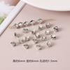 10 peças Prata Antiga Vintage estrela de cinco pontas amor pequeno espaçador beads DIY Joias Feitas à Mão brincos colar acessórios material