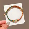 Pulseira feita à mão finamente tecida para o Festival do Barco-Dragão, corda de mão "Sucesso na Lista Dourada", cordão de cinco cores "Passe em Todas as Provas", corda colorida, artigos de atacado para o Festival do Barco-Dragão