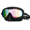 Gafas de natación para adultos de marco grande con protección nasal, anti-niebla de alta definición, protección UV, campo de visión amplio, tapones para los oídos integrados