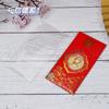 Ano do Serpente Versão Q DIY Cinco Bênçãos Serpente Folha de Ouro Boa Sorte Moeda de Ouro Envelope Vermelho Desenho Animado Saudações de Ano Novo Serpente Moeda de Ouro Envelope Vermelho Presente de Ano Novo