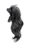 Presilha de Rabo de Cavalo Feminina Laço Trança Fofa Rabo de Cavalo Alto Cabelo Cacheado Aumento de Volume Cabelo Sintético Rabo de Cavalo Alto