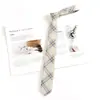 Patrón jk Chica Día Perezoso-libre Marrón Retro Marrón Raya de Corbata dk Uniforme de Soltero Masculino Corbata Estilo Preppy