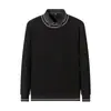 Suéter de Tricô Quente Masculino Dongyu Atacado Primavera e Outono Estilo Coreano Gola Alta Espessa Manga Longa Pulôver Camisa Básica Casual