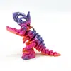 Producto Nuevo Transfronterizo Esqueleto de Dinosaurio Triceratops Impreso en 3D Llaveros de Deformación Adornos Regalos Hechos a Mano Manualidades Juguetes de Moda