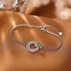 Yilu prata S925 prata esterlina natural Hetian Jasper anel fivela temperamento anel cobra osso pulseira pulseira pulseira personalizada