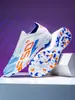 Zapatos de Fútbol de Gama Alta Transfronterizos con Tacos para Niños, Niñas y Adultos, Zapatos de Entrenamiento Transpirables Antideslizantes, Zapatos Deportivos Profesionales con Tacos Largos