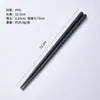 Palillos de Aleación Puntiagudos Estilo Japonés, Resistentes al Calor, Esterilizables, Antimoho, Uso Comercial, Palillos Negros para Restaurantes de Sushi, Estilo Japonés y Coreano