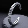 Pulsera de escala de dragón de plata de ley 925 al por mayor para hombre y mujer, pulsera abierta ajustable, quilla, joyería retro de plata tailandesa antigua