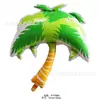 Balões de Folha de Alumínio 3D de Coqueiro, Cacto e Abacaxi da Amazon Cruzamento de Fronteiras Balões Decorativos para Festa de Verão no Havaí
