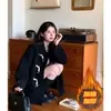 Elegante abrigo corto de lana con botones de cuerno para mujer, nuevo diseño otoño/invierno, acolchado y engrosado, adecuado para figuras petite