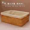 Cesta cuadrada pequeña directa de fábrica, cesta generosa, cesta de almacenamiento de tres piezas, caja de almacenamiento de escritorio para refrigerios, cesta de almacenamiento con marco tejido