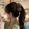 Pinza Banana de Satén con Lunares de Alta Calidad para Mujer, Estilo de Gama Alta, Pinza para Cola de Caballo, Horquilla Vertical, Accesorio para el Cabello