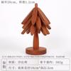 Estera de aislamiento térmico para árbol de Navidad, madera maciza, estera de aislamiento térmico para un árbol, estera para mesa de comedor, estera creativa para olla caliente para el hogar, posavasos, productos de madera