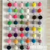 Bola de peluche de alta elasticidad de color spot, bola pequeña de pelo de poliéster, bola de polipropileno de color para bricolaje, accesorios para teléfono móvil, accesorios para ropa