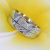 Anillo de Pareja Abierto Plateado Anillo de Pareja Hombres y Mujeres Amor Anillo con Grabado en Forma de Corazón Regalo Anillo con Forma de Corazón de Amor