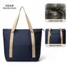 Bolsa de lona con cremallera, bolso de hombro de gran capacidad, bolsa de regalo corporativa personalizada, se puede imprimir con logotipo