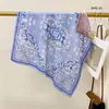 Pañuelo de Cuello Verde Menta Estilo Mambo Retro, Pañuelo Cuadrado con Ambiente de Principios de Primavera, Modelo Nuevo 2026, Accesorio de Bufanda de Alta Gama
