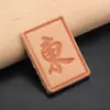 Llavero de Cuero para Mahjong Simple Hecho a Mano de Piel de Vaca Colgante de Llave de Mahjong Cuero Creativo
