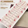 Uñas Postizas Hechas a Mano de Mariposa con Pedrería, Arte de Uñas Degradado, Piezas de Uñas Pre-Hechas, Uñas Postizas, Piezas de Uñas Postizas Populares de Xiaohongshu