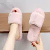 Chinelos de pelúcia lisos estilo fada para mulheres 2023 outono novo pelúcia quarto com ar condicionado preguiçoso uma tira chinelos de algodão