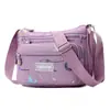 Bolso Cruzado Casual, Bolso Multicapa, Bolso Grande de Tela Oxford para Madre, Mochila para Personas de Mediana Edad, Bolso Cruzado de Lona para Teléfono Móvil