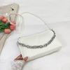 Bolso bandolera para mujer 2024 nueva moda axila bolso cuadrado pequeño para mujer textura plisada cadena bolso de hombro bolso mensajero