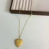 Colar Pingente Coração Letra Casual Simples Moda Estilo Coreano Tendência Ins Corrente de Suéter Versátil Novo Acessório Feminino da Moda
