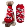Spot de Fábrica Otoño/Invierno Navidad Suéter Doble Ciervo para Mascota Jacquard de Copo de Nieve Tejido Ropa para Gato Shenary Cachorro