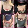 Tatuaje de súcubo para la cintura, abdomen bajo, impermeable, para mujeres, parejas, cobertura de cicatrices de alta gama.