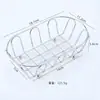 Cesta de Armazenamento Minimalista Estilo Japonês para Itens Diversos, Joias, Cosméticos, Organização de Mesa, Cesta Drenante Oca de Ferro para Cozinha