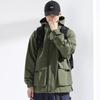 Chaqueta Cortavientos 3 en 1 para Hombre de Otoño, Talla Grande, Abrigo de Algodón para Primavera y Otoño, Chaqueta Gruesa Moderna con Forro de Polar para Invierno