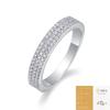 Anillo Europeo y Americano Nuevo Plata S925 para Mujer Nicho Transmisión en Vivo Superventas Anillo de Diamantes Completo Anillo de Moissanita en Stock