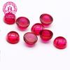 Piedra desnuda de corindón rojo plana redonda lisa #5 4mm-25mm venta al por mayor de gemas se puede engastar en una variedad de joyería de alta gama