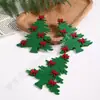 Adornos de fieltro personalizables para árbol de Navidad decoraciones de fiesta colgantes de manualidades de tela no tejida colgantes de árbol de Navidad de fieltro transfronterizos